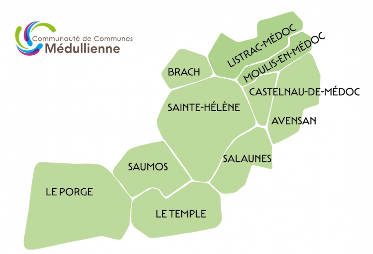 Map des 10 communes plan de travail 2